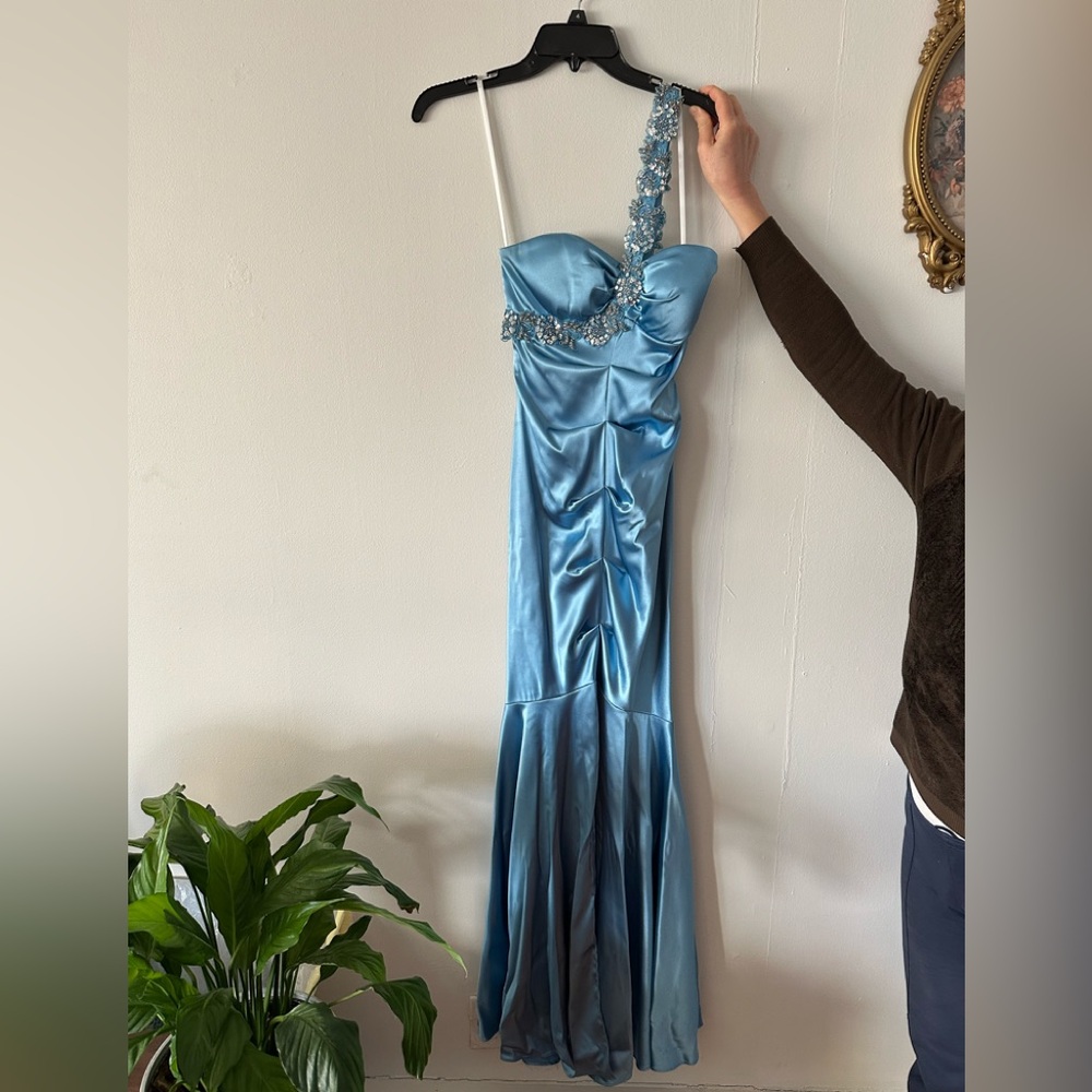 Xscape By Joanna Chen One Shoulder Mermaid Dress